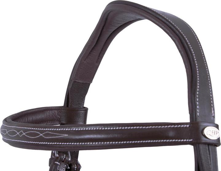 Actual product image Qhp Riding bridles with decorative stitching