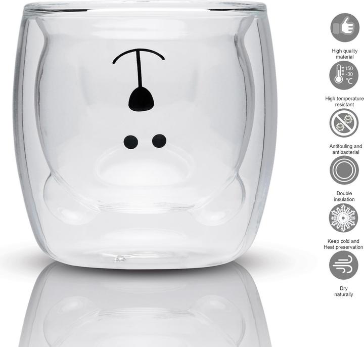 Actual product image Intirilife 2x thermal glass in 230 ml (0.23 l, 2 x)