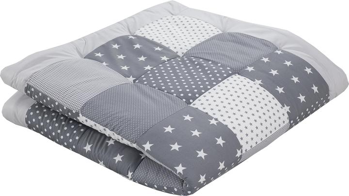 Ullenboom Tapis d'éveil étoiles grises 140 x 140 cm