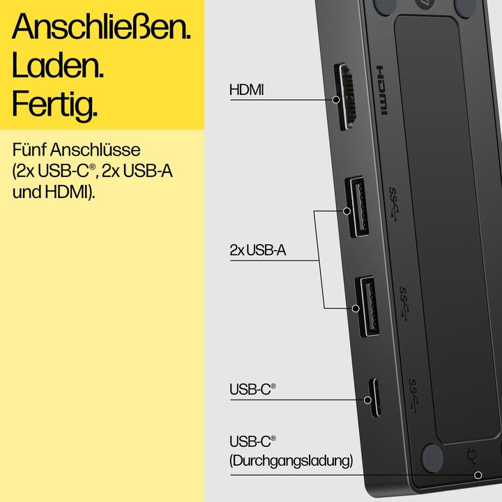 Produktbild HP Travel Hub G3 (USB-C, 4 Ports)