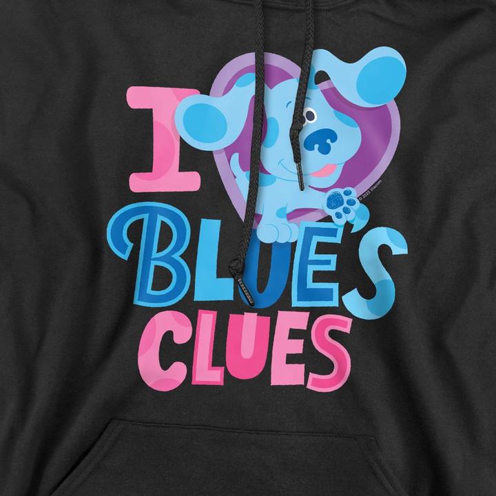 Immagine prodotto Blue's Clues & You! I Heart Blue Felpa con Cappuccio Uomo (XXL)
