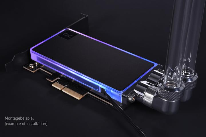 Actual product image Alphacool Alpha Core M.2 NVMe PCIe 4.0 liquid cool 1022576