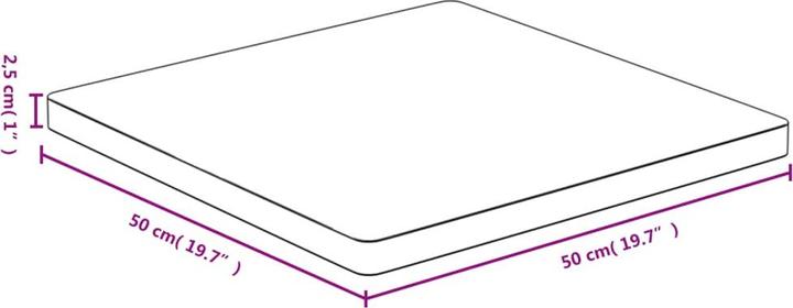 Produktbild VidaXL Douglas (50 x 50 x 2,5 cm)