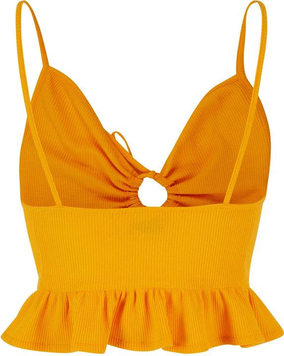 Immagine prodotto Urban Classics Top con volant in piqué Waffle da donna - 137877 (4XL)