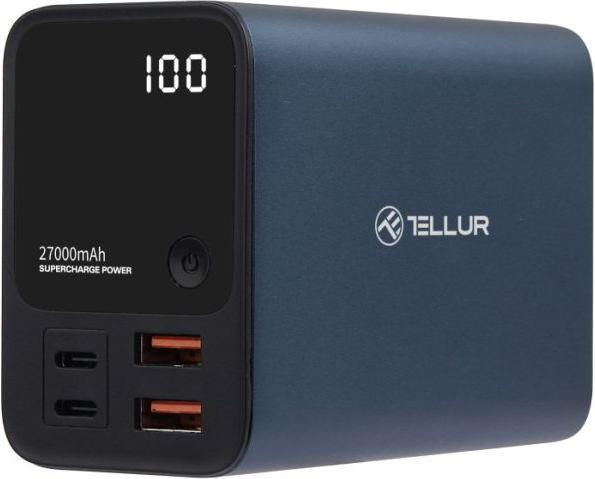 Image du produit Tellur Banque d'alimentation Ultra Pro PD903 27000mAh BLue (27000 mAh, 100 W)