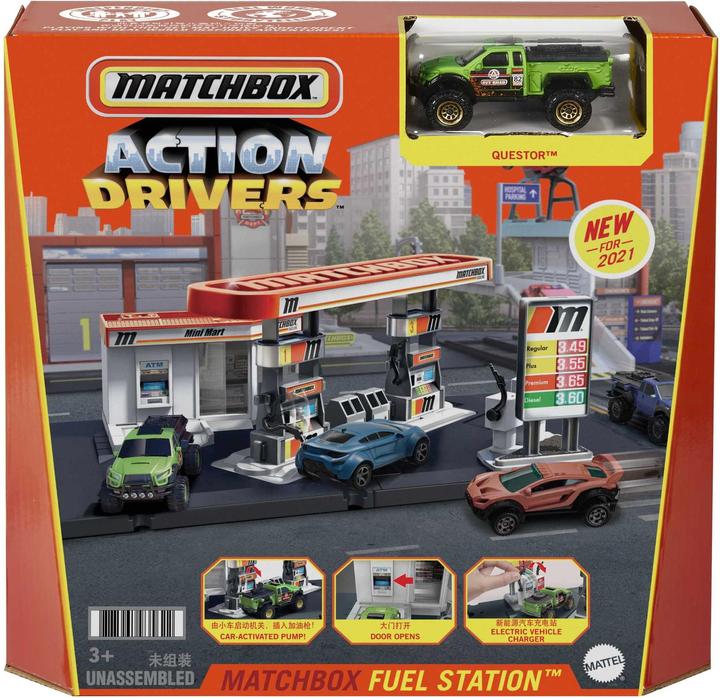 Image du produit Matchbox Playset Station Essence - Circuit / Petite Voiture - Dès 3 ans