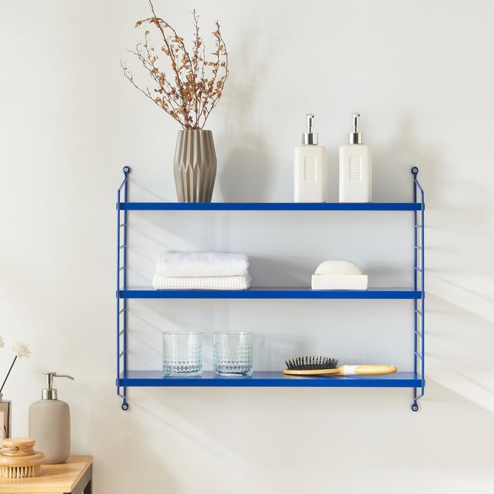 Produktbild En.Casa Modulares Wandregal Strängnäs 2er Set Blau