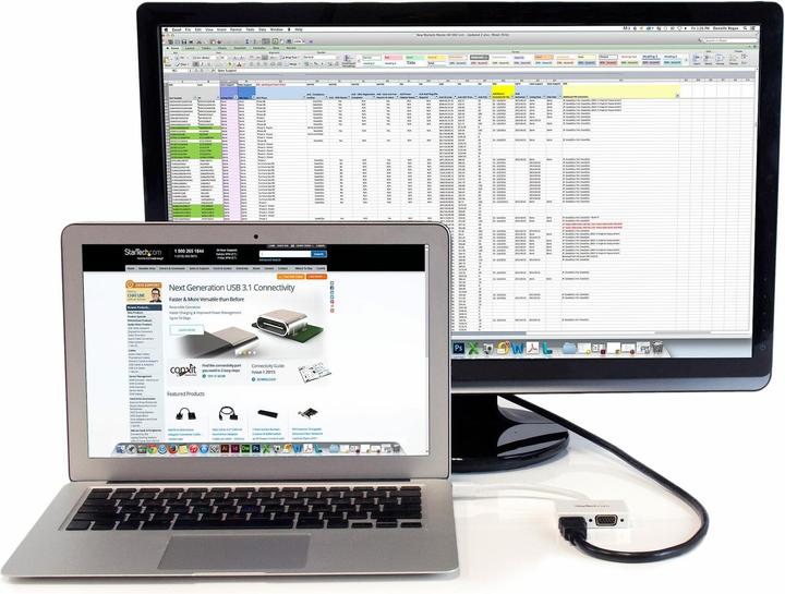 Image du produit StarTech Convertisseur Mdp En HDMI Ou VGA (Mini DP, HDMI, 25 cm)