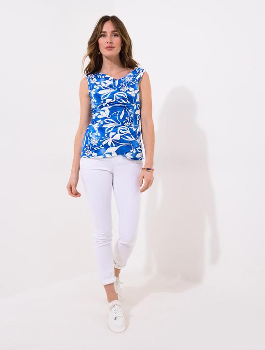 Actual product image Joe Browns Floral Print Sleeveless Cowl Neck Jersey Top
