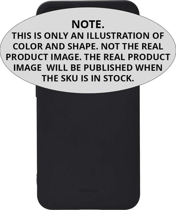 Produktbild Onsala Rückseite Silikon Touch Recycelt Samsung Galaxy S25 Edge Schwarz (Samsung Galaxy S25 Edge)