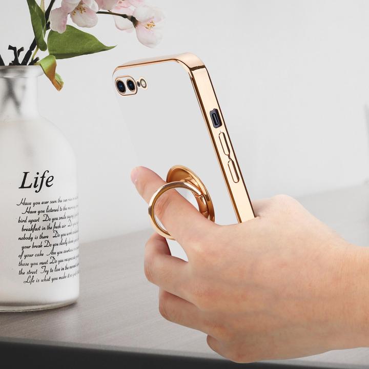 Immagine prodotto Cadorabo Custodia per Apple iPhone 7 PLUS / 7S PLUS / 8 PLUS in TPU con protezione della fotocamera e anello (Apple iPhone 7 Plus, Apple iPhone 7s Plus)