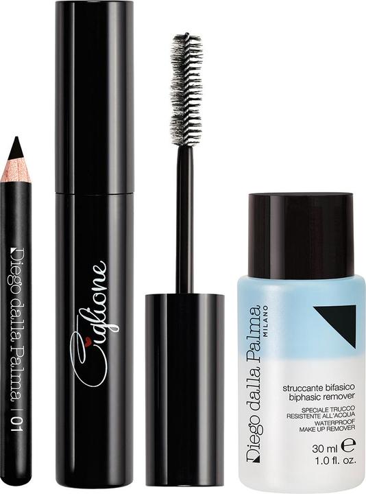 Immagine prodotto Diego dalla Palma Kit Mascara Ciglione ‎Struccante Bifasico WP 30ml + Mini Matita Nera 01 9cm (1)