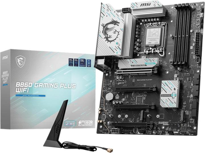 Produktbild MSI B860 GAMING PLUS WIFI (LGA 1851, Intel B860, ATX)