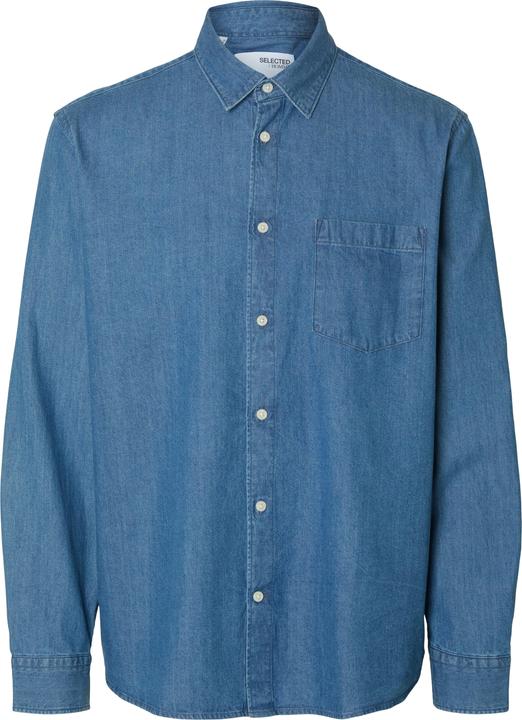 Selected Homme Slhregcarlo Denim Ls Shirt Noos