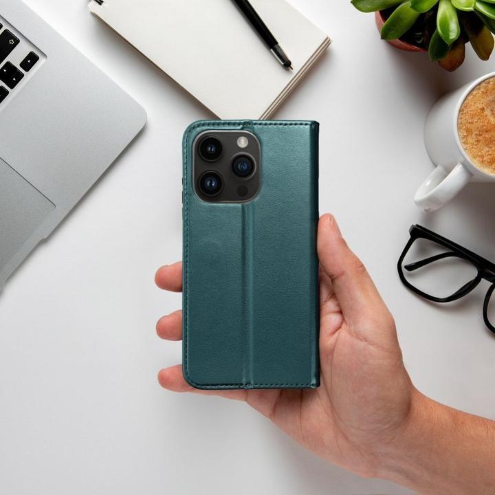 Immagine prodotto OEM Book case SMART MAGNETO Book case for IPHONE 15 Plus dark green (Apple iPhone 15 Plus)