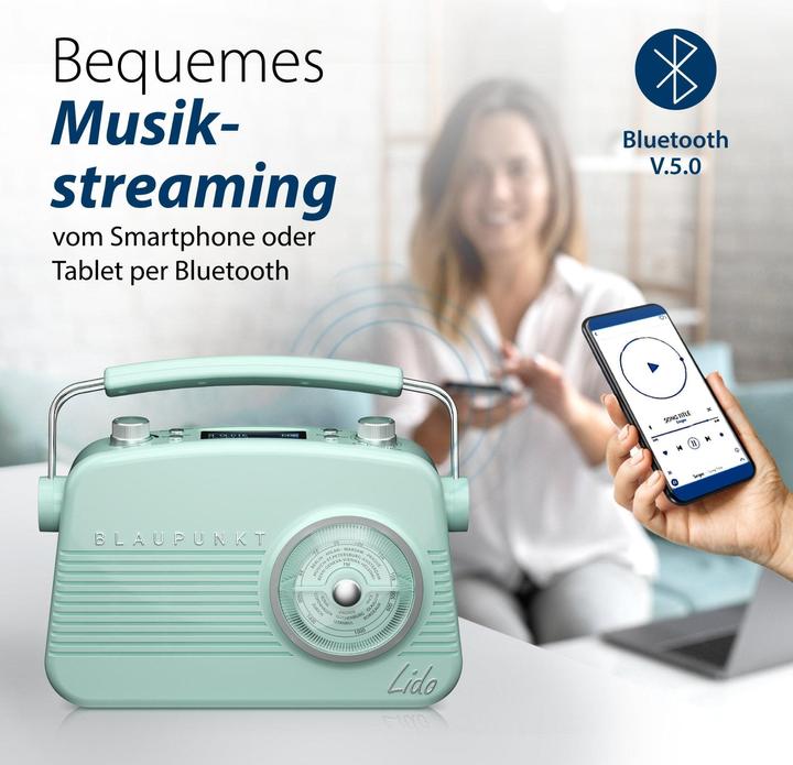Image du produit Blaupunkt Radio nostalgique avec DAB+ | LIDO VDR 10 (DAB+ DAB, Bluetooth)