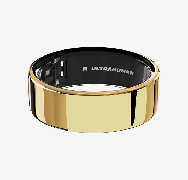 Actual product image Ultrahuman Ring Air- Size-08- Air Gold (8, Bionic Gold)
