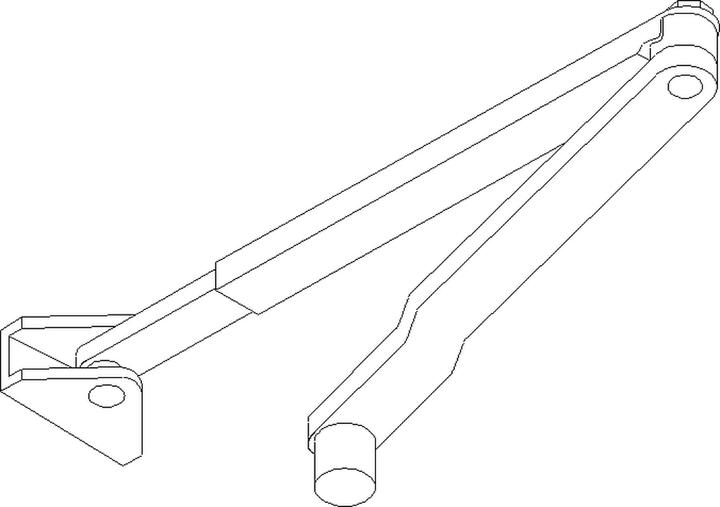 Actual product image Geze Standard linkage for door closer TS 1500 (Room door, Entrance door, Wooden door, French window, Indoor)