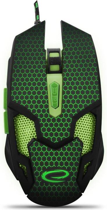 Actual product image Esperanza Gaming mouse MX207 Cobra EGM207G Green (Cable)
