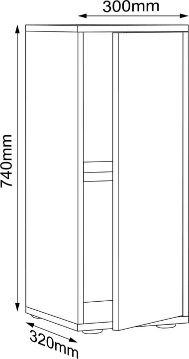Produktbild VCM Büroschrank Sideboard Salia 2fach B30