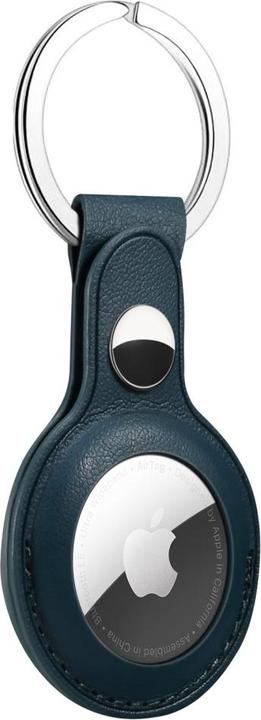 Actual product image Ueli Express Leatherette keyring holder for Apple AirTag Dark blue