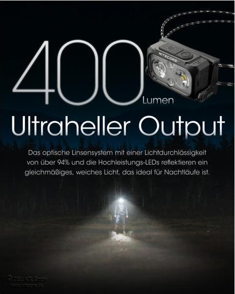 Produktbild Nitecore NU25UL -Ultralight (400 lm)