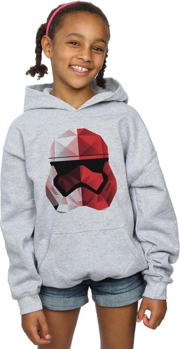 Produktbild Star Wars The Last Jedi Stormtrooper Red Cubist Helmet Kapuzenpullover Mädchen (128)