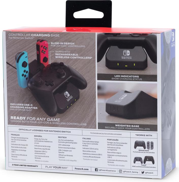 Produktbild PowerA Controller-Ladestation von für Nintendo Switch (Switch, Switch OLED)