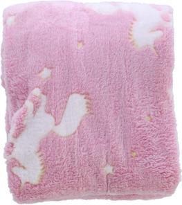 Produktbild Toi-Toys Glow N fun Glow in the Dark Decke Einhorn, 130x150cm (130 x 150 cm)