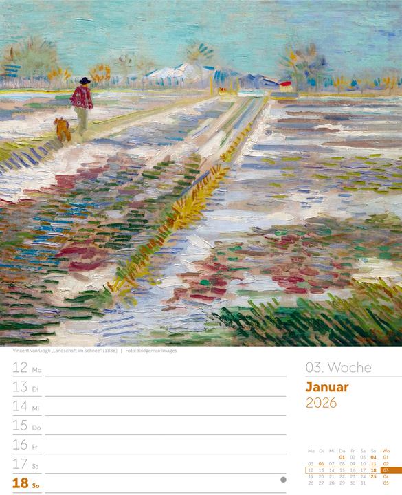 Immagine prodotto Kunstwelt - Impressionismus und Klassische Moderne - Wochenplaner Kalender 2026 (25 x 33 cm, Copertina rigida, Tedesco)