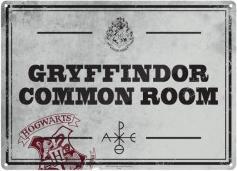 Produktbild NoName HARRY POTTER - Plaque Metal 21 X 15 - Salle commune gryffondor (21 x 15 cm)