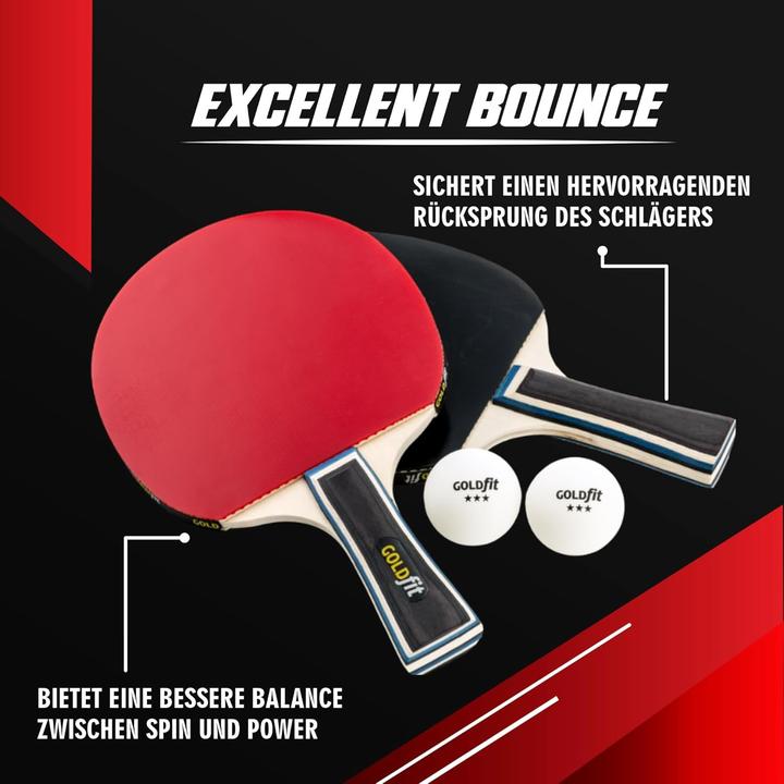 Image du produit Goldman Service Tischtennisschläger Set mit 3 Bällen