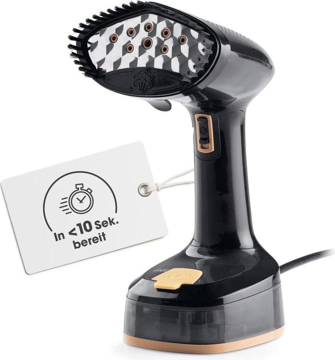 Produktbild CleanMaxx Dampfbürste 2-in-1 – 1600W schwarz 165 ml Tank (1600 W, 20 g/min)