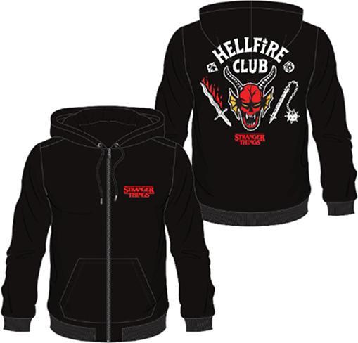 Difuzed STRANGER THINGS - Hellfire Club - Pull à Capuche Homme (2XL) (XXL)