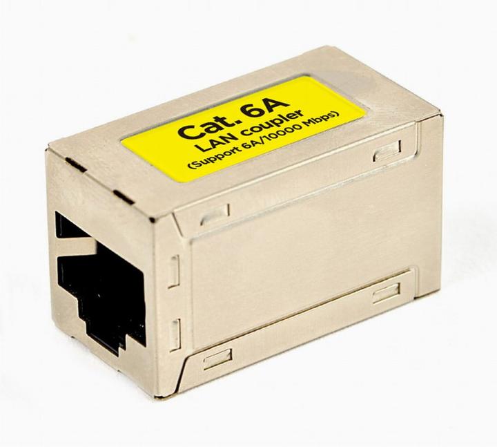 Produktbild NoName CAT6 LAN-Kupplung, weiss - NCA-LC6S-01 (Kamera Konverter)