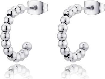 Image du produit Sagapo S'Agapo Chunky Steel Hoop Earrings Shk37