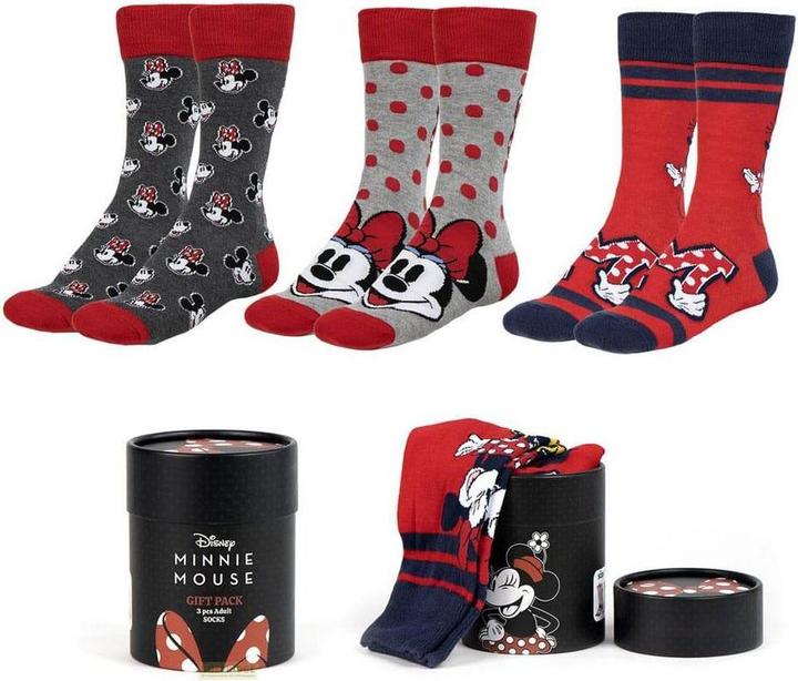Immagine prodotto Cerda MINNIE - Confezione da 3 paia di calze da ginnastica (misura 36-43) (confezione da 3, 36 - 43)