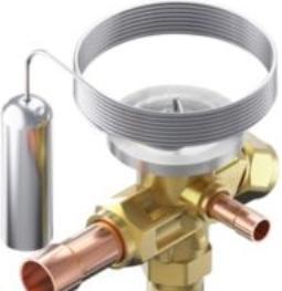 Image du produit Danfoss TE2 R448A/R449A Solder - Vanne d'expansion thermostatique, 1/2 ODF, 1/4, R448A/R449A