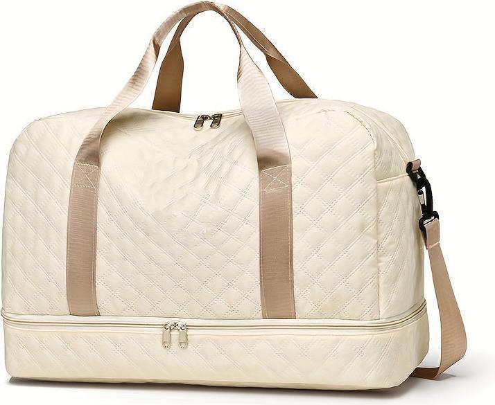Only-Bags.Store Leichtgewichtige Argyle Muster Gepäcktasche, grosse Kapazität Travel Duffle Bag, Portable Overnight