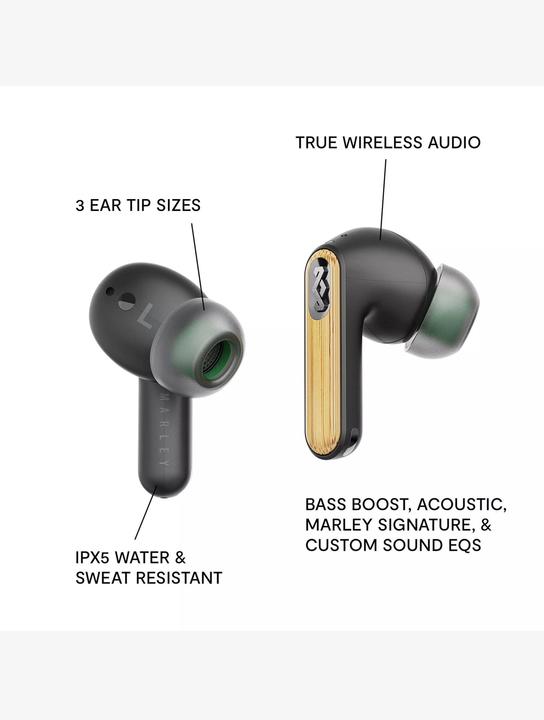 Immagine prodotto House of Marley Cuffie Bluetooth In Ear Redemption ANC 2 (ANC, 6 h, Senza fili)