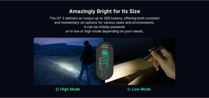 Immagine prodotto Olight I3T 2 EOS (8.90 cm, 200 lm)