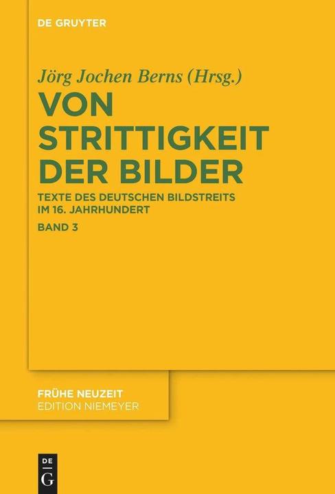 Produktbild Von Strittigkeit der Bilder (Deutsch, Jörg Jochen Berns, 2023)