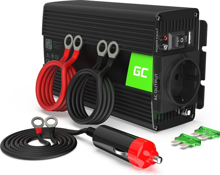 GreenCell Voltage Car Inverter 12V to 230V 500W/1000W