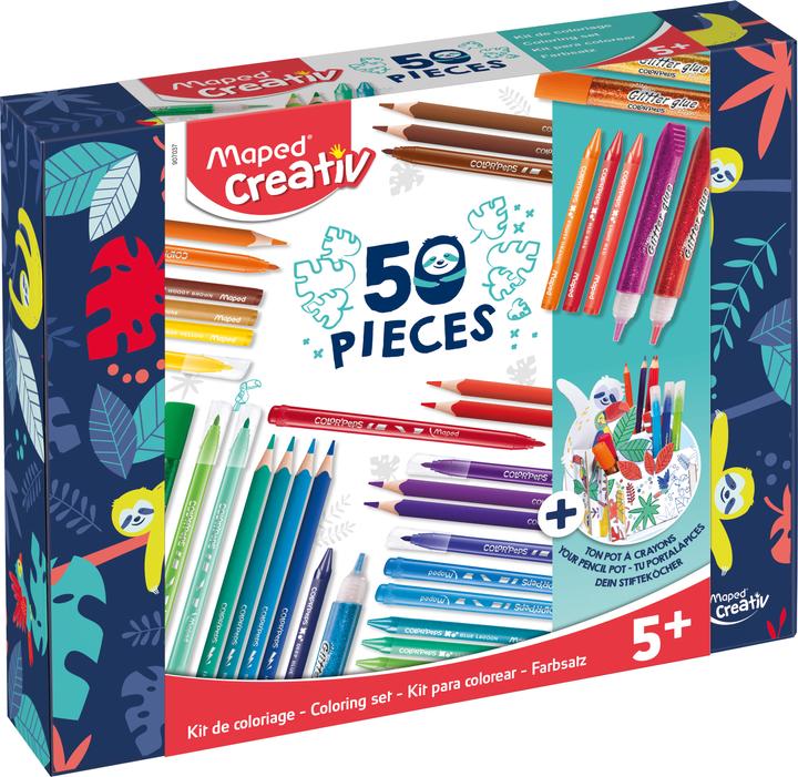 Actual product image Maped Painting set Colouring kit 50 pieces