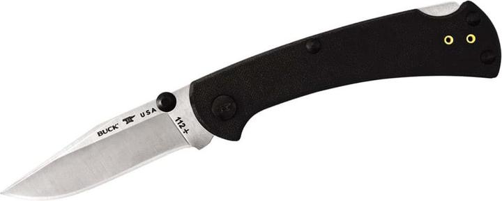 Image du produit Buck 112 SLIM PRO TRX, noir, acier S30V, inoxydable, manche G10, Tip Up clip de poche (7.60 cm)