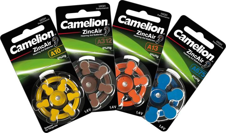 Produktbild Camelion A13 - Einwegbatterie - Zink-Luft - 1,4 V - 6 Stück(e) - Silber - 48 mm (6 Stk., A13, 280 mAh)