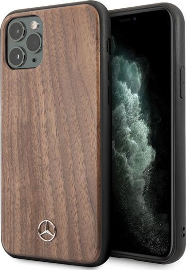 Actual product image Mercedes MEHCN65VWOLB iPhone 11 Pro Max Hard Case, Red / Brown Wood Line Walnut (Apple iPhone 11 Pro Max)