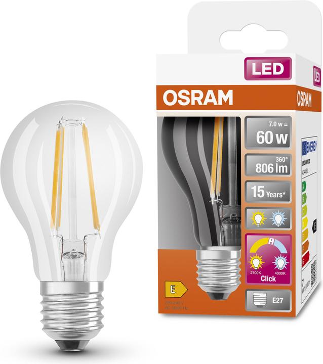 Actual product image Osram Superstar Classic A (E27, 7 W, 806 lm, 1 x, E)