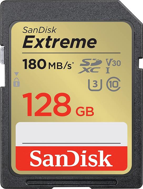 Produktbild SanDisk Extreme (128 GB, SDXC, U3, UHS-I)