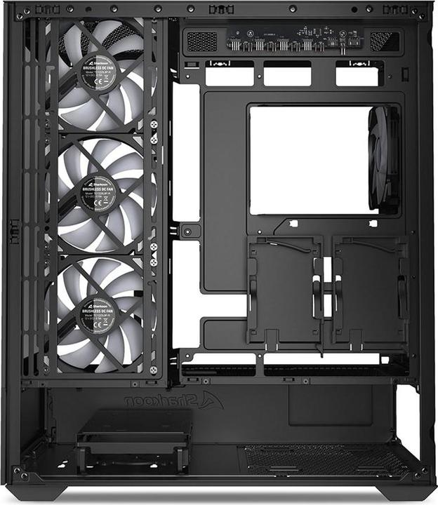 Actual product image Sharkoon AK6 RGB Black ATX (black) (mATX, ATX, Mini-ATX)